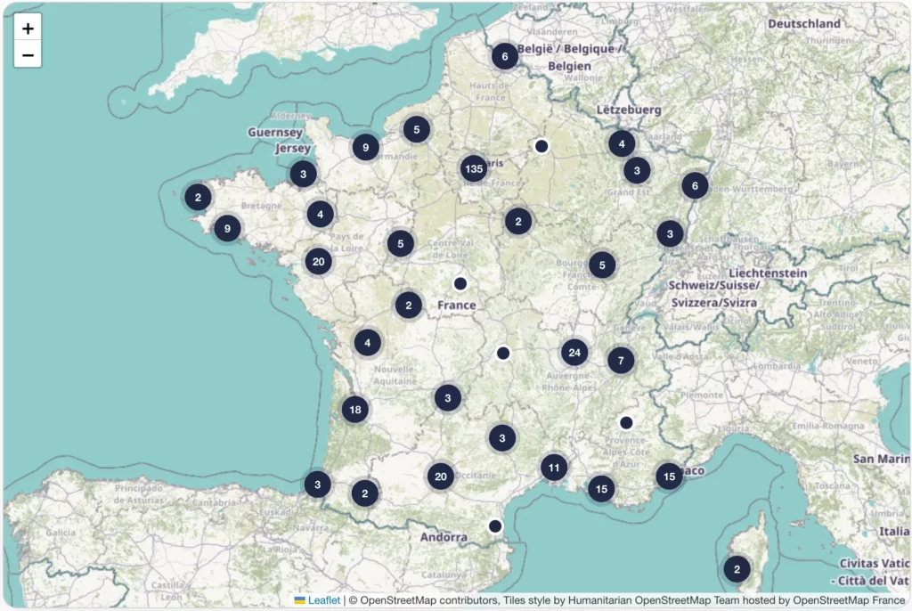 Rechercher un conseiller en gestion de patrimoine avec notre charte de France interactive.